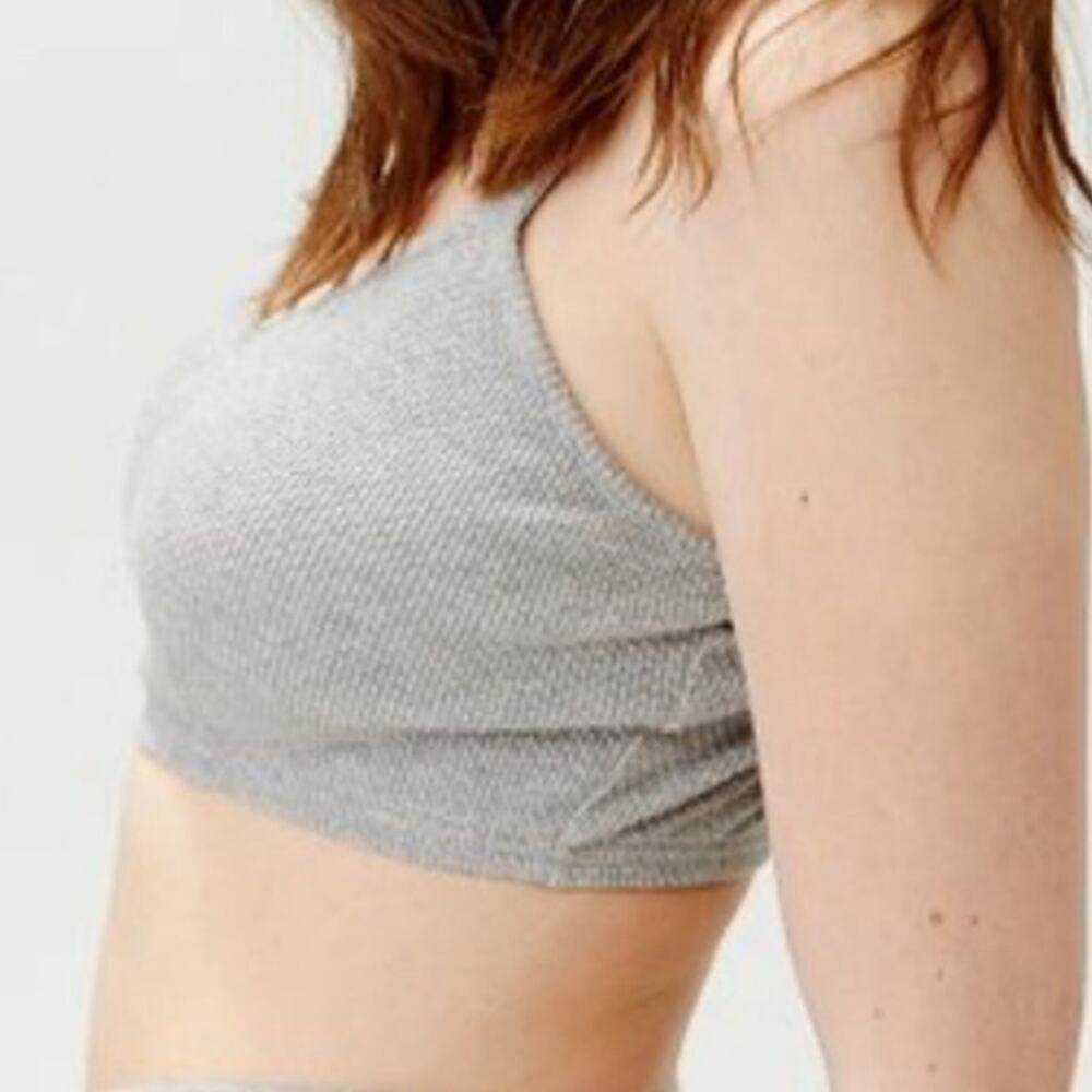 Free People Gray Oh Ribs Bralette Sz M - Picture 9 of 14